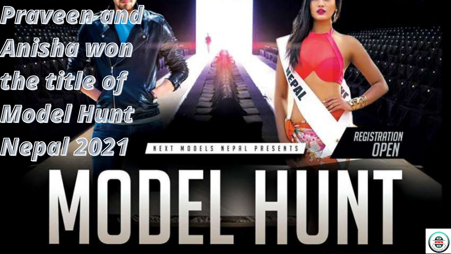 Praveen and Anisha won the title of Model Hunt Nepal 2021